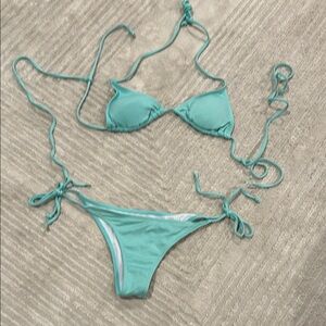 Aqua Triangle Bikini Set